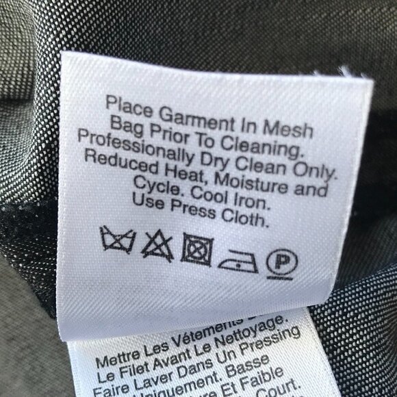 DKNY dress block black viscose stretch ontop & grey cotton sleeveless pockets 10 - Picture 11 of 16